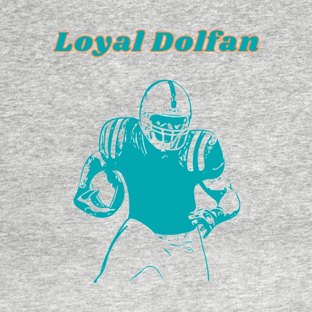 Miami Dolphins Football Team Fan T-Shirt by mkhriesat